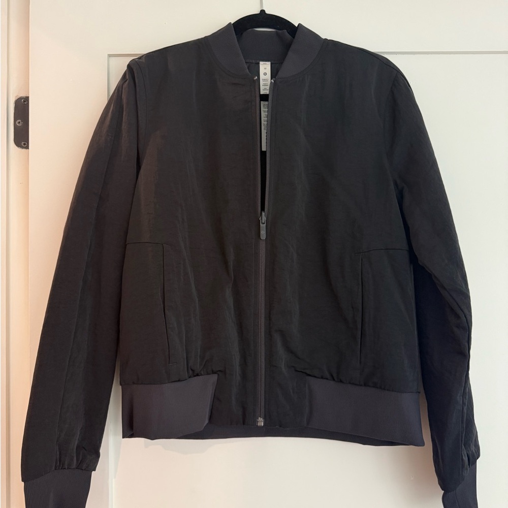 Lululemon Black Bomber Jacket